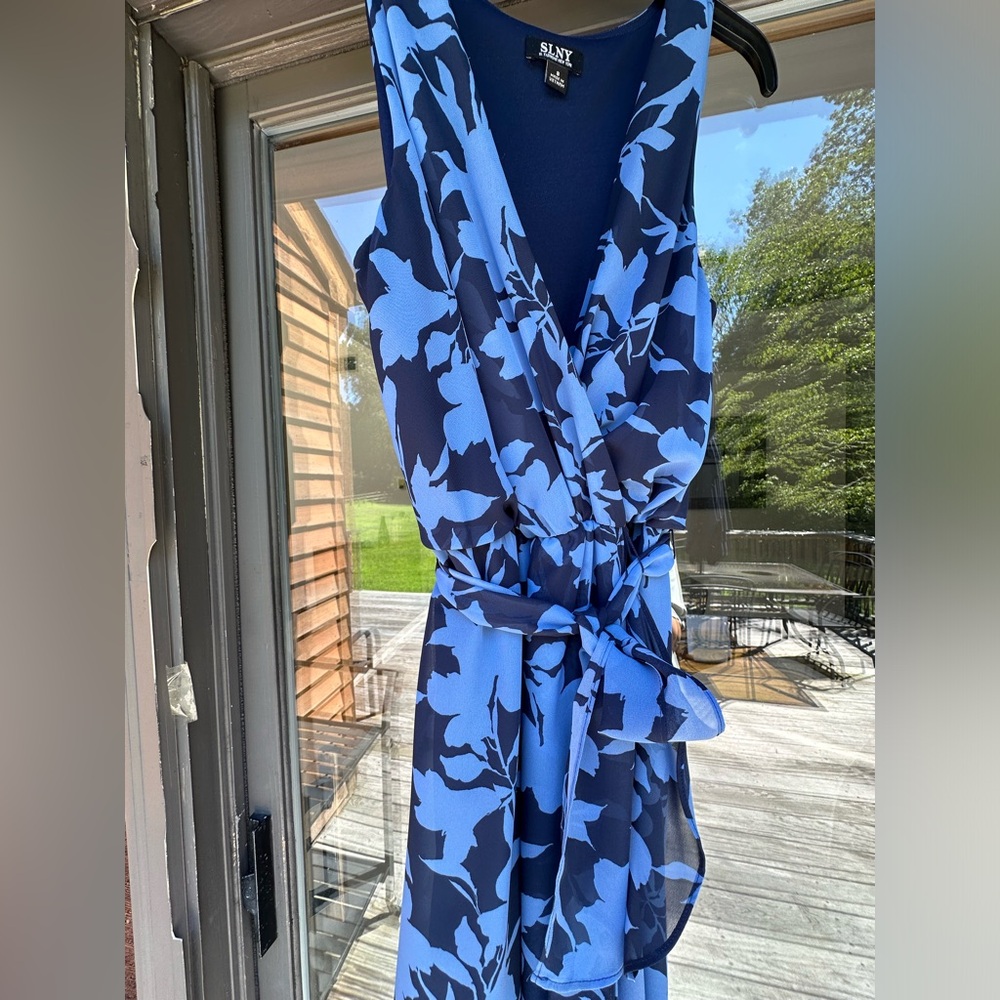SLNY faux wrap dress Size 8